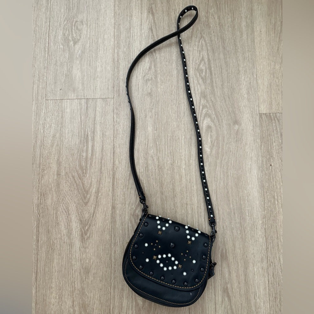 Coach mini studded saddle bag